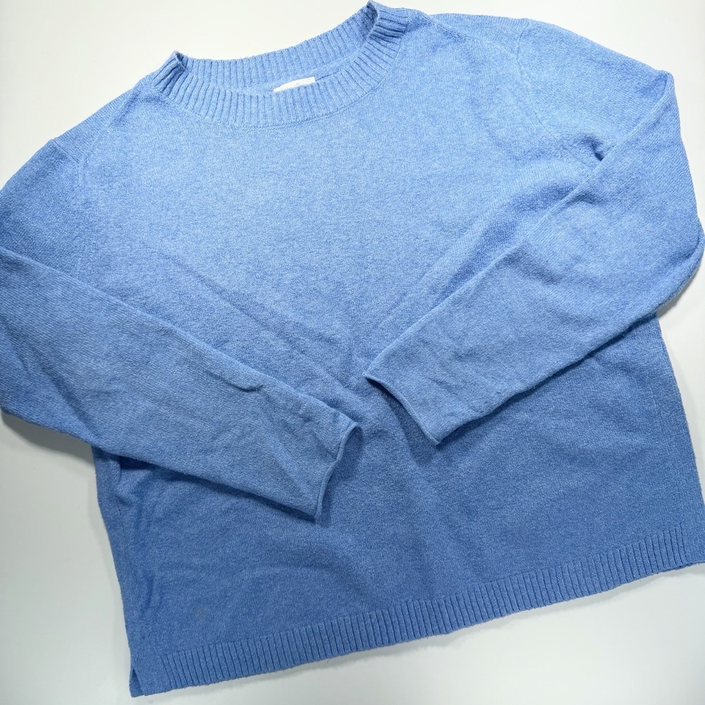 J. Jill Women's Blue Pullover‎ Sweater S Long Sleeve Lightweight Spring Classic
